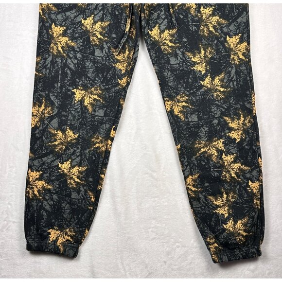 True Religion Men’s Joggers M Camo Leaf Print Drawstring Pants Streetwear Style - Picture 6 of 10